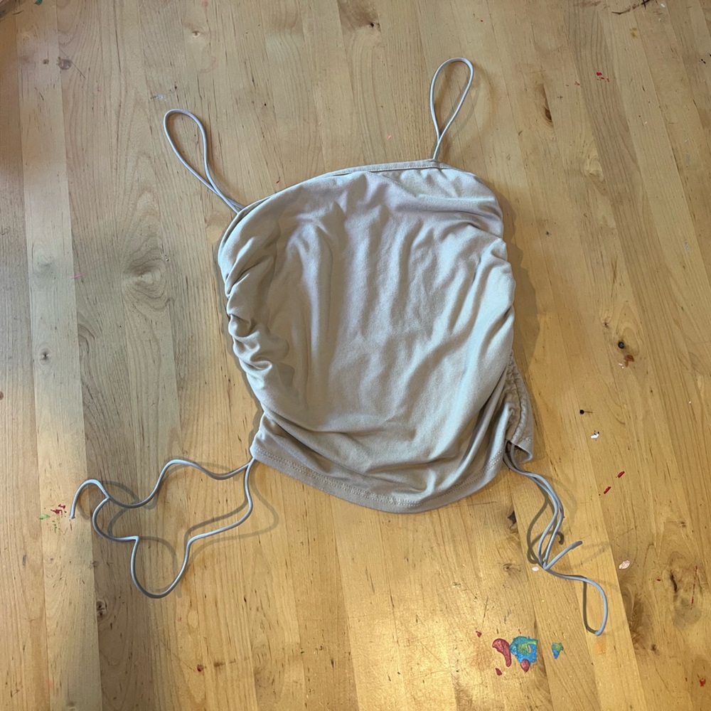 Light Brown Stringy Tank - Picture 3 of 3